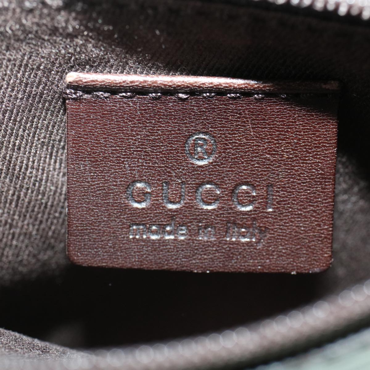 GUCCI GG Canvas Tote Bag Canvas Leather Dark Brown  fm2491