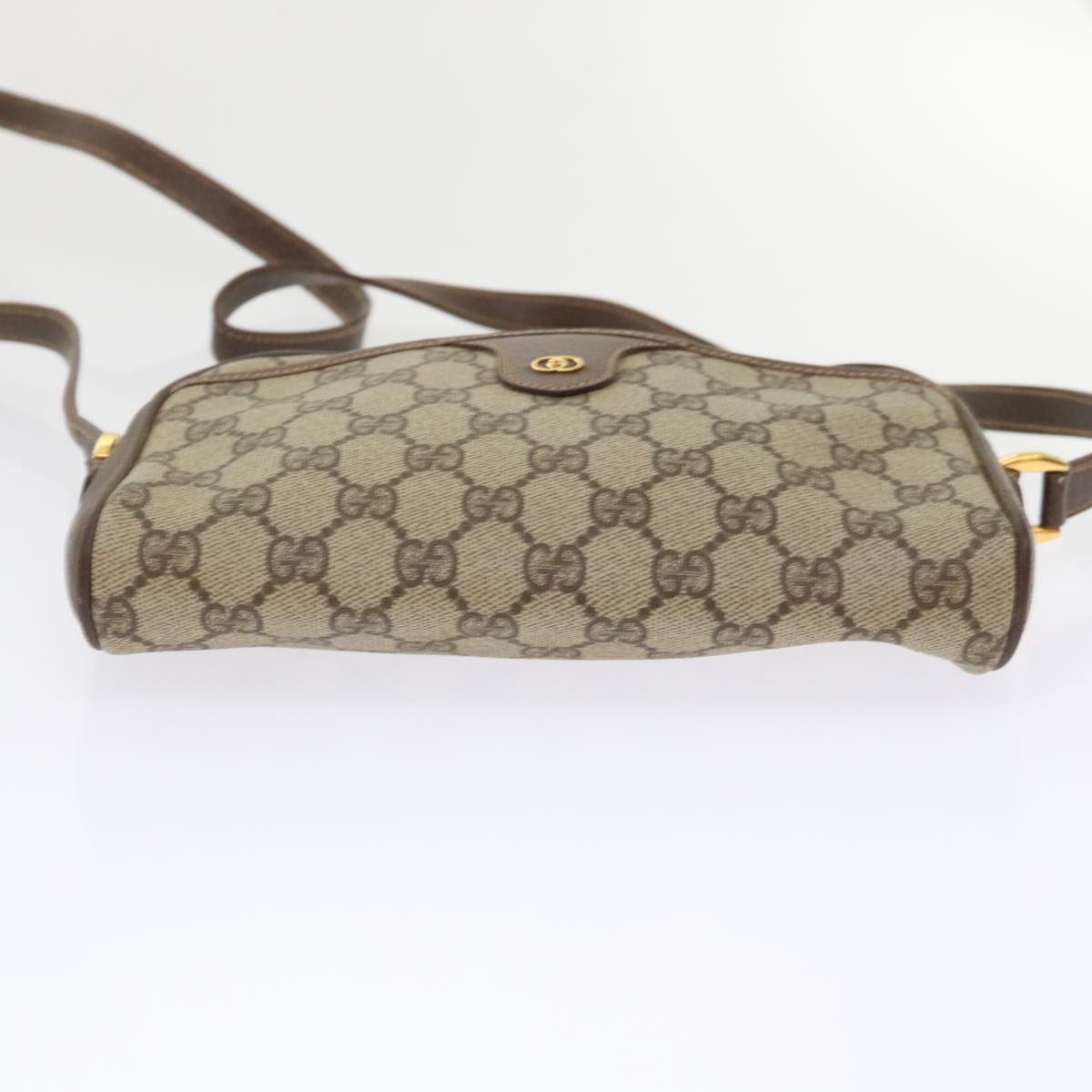 GUCCI GG Canvas Shoulder Bag PVC Leather Beige 001.58.6594  fm2522