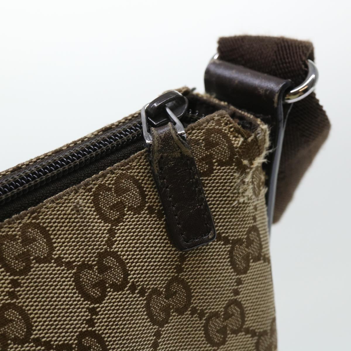 GUCCI GG Canvas Shoulder Bag Beige 145857  fm2595