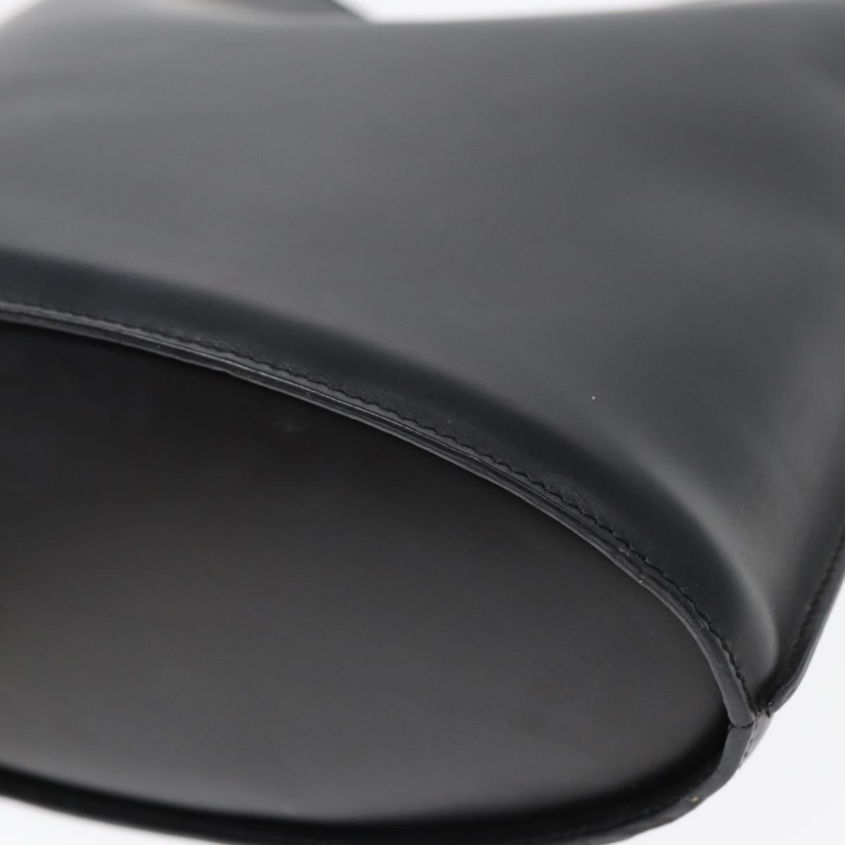 GUCCI Shoulder Bag Leather Black Silver 001 2113 3010 Auth fm3745