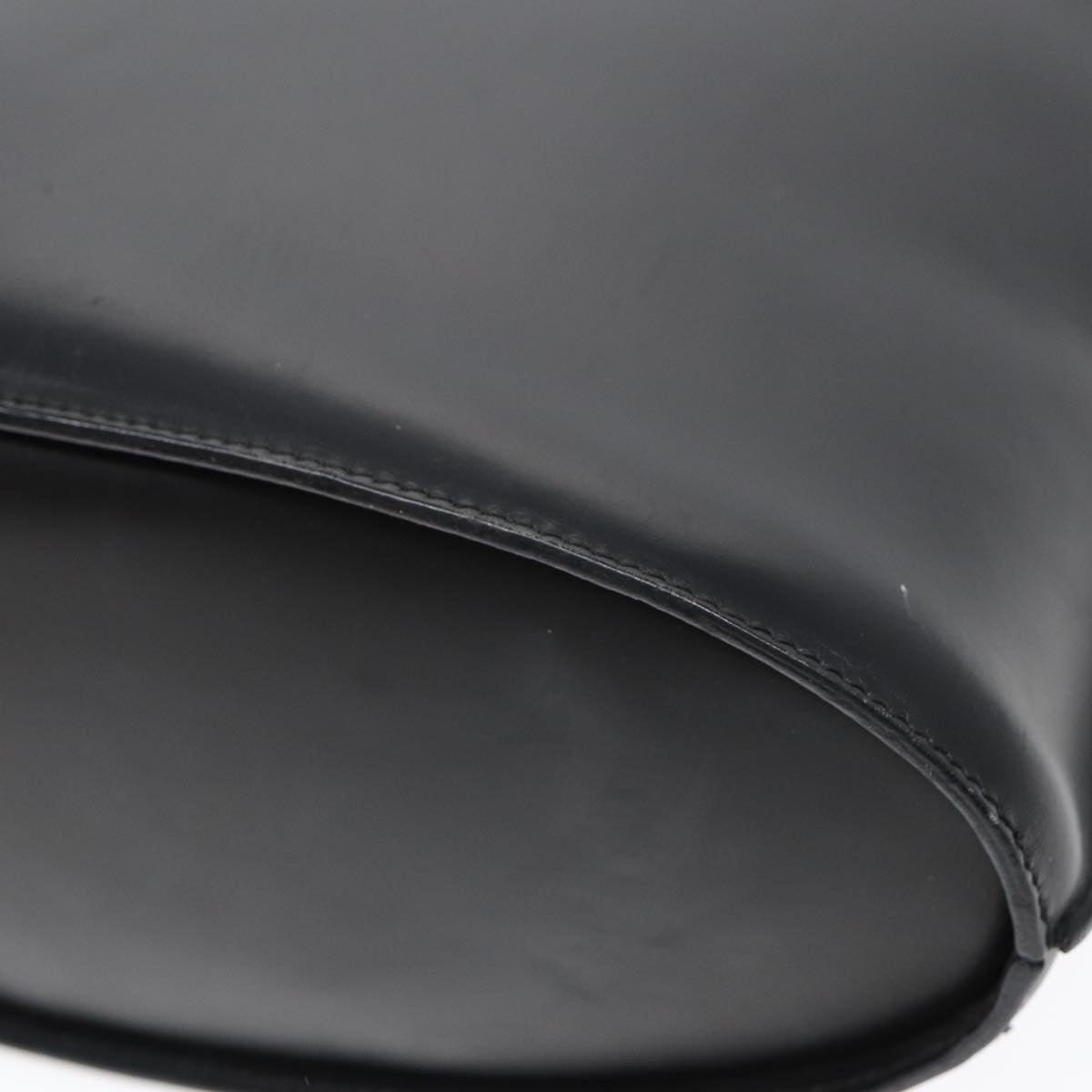 GUCCI Shoulder Bag Leather Black Silver 001 2113 3010 Auth fm3745