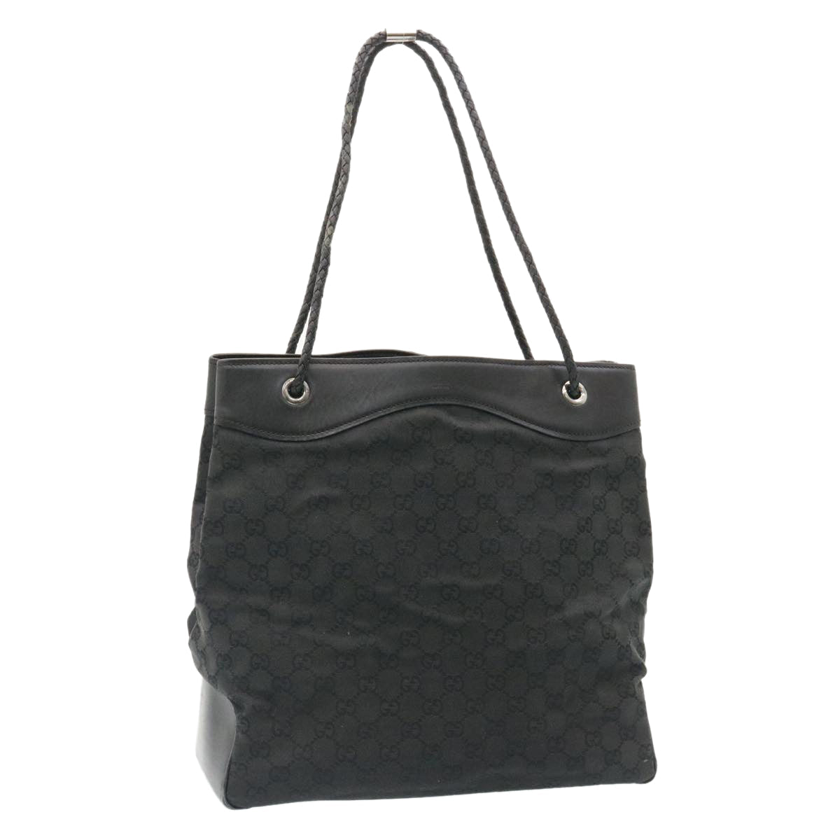 GUCCI GG Canvas Shoulder Bag Canvas Black  am1813g