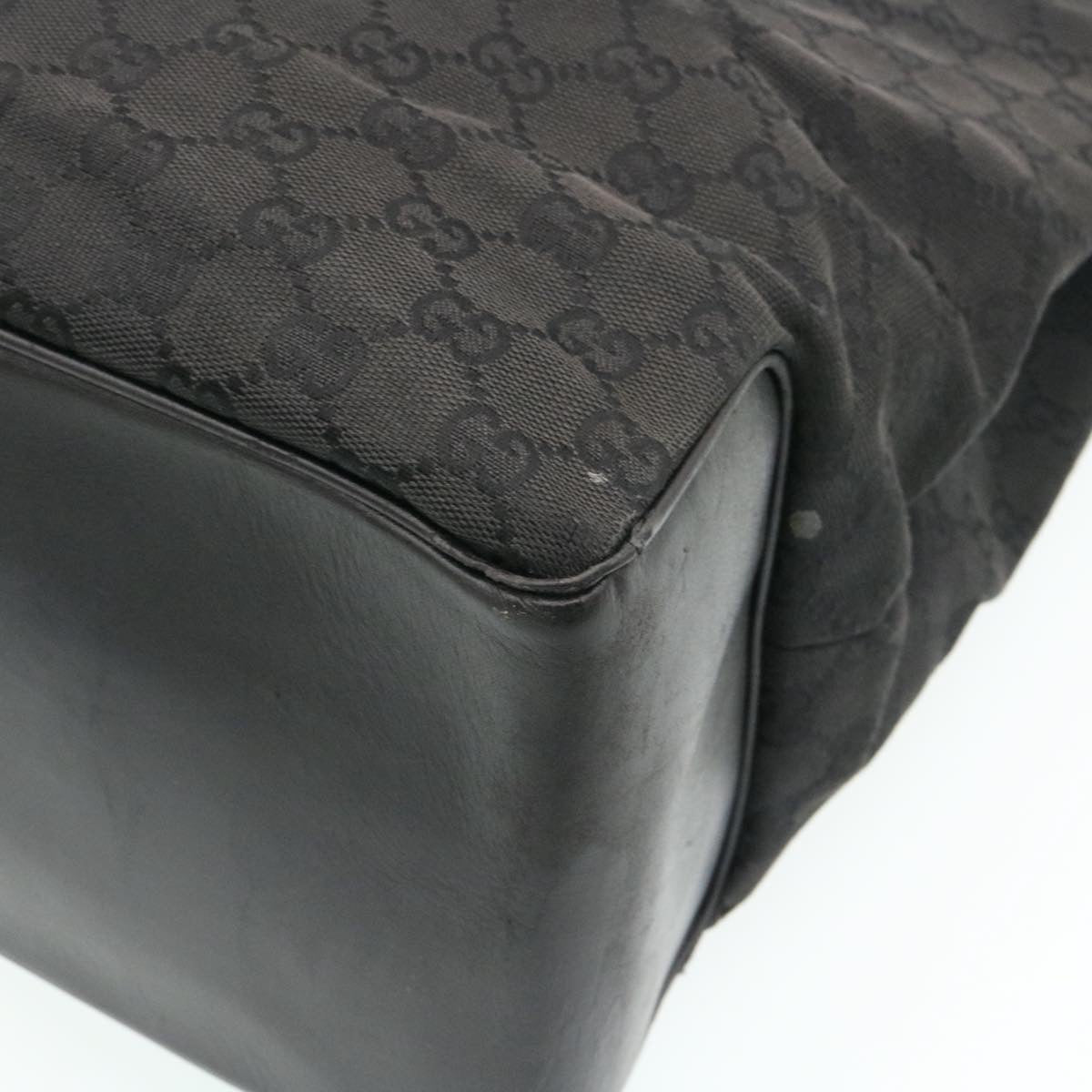 GUCCI GG Canvas Shoulder Bag Canvas Black  am1813g
