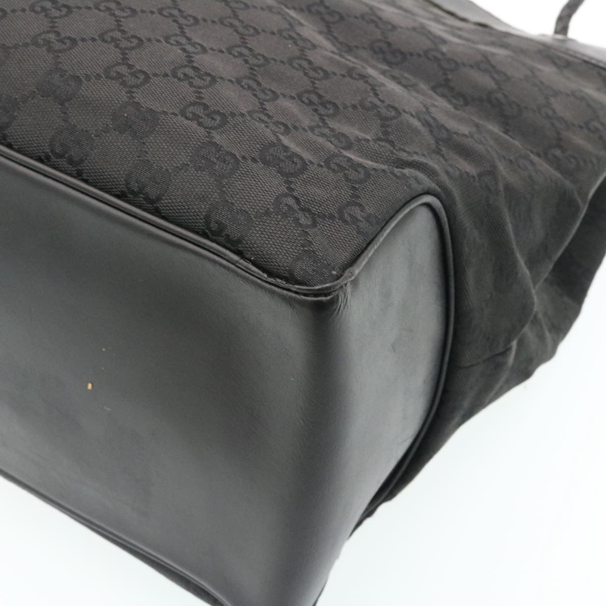 GUCCI GG Canvas Shoulder Bag Canvas Black  am1813g