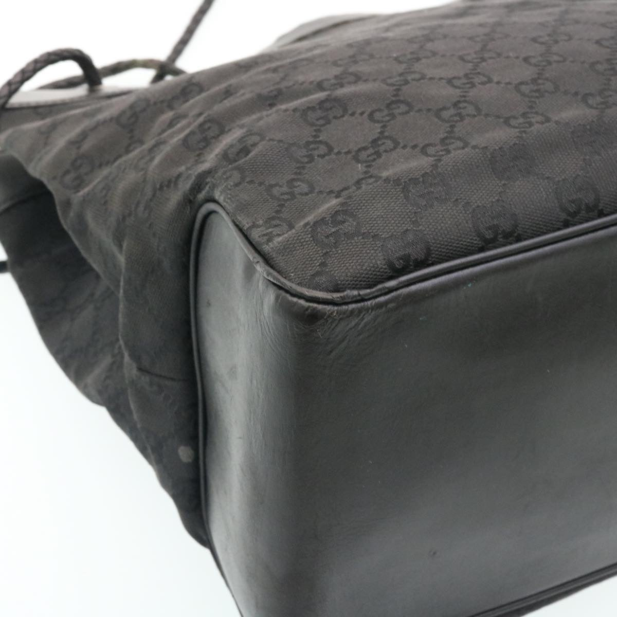GUCCI GG Canvas Shoulder Bag Canvas Black  am1813g