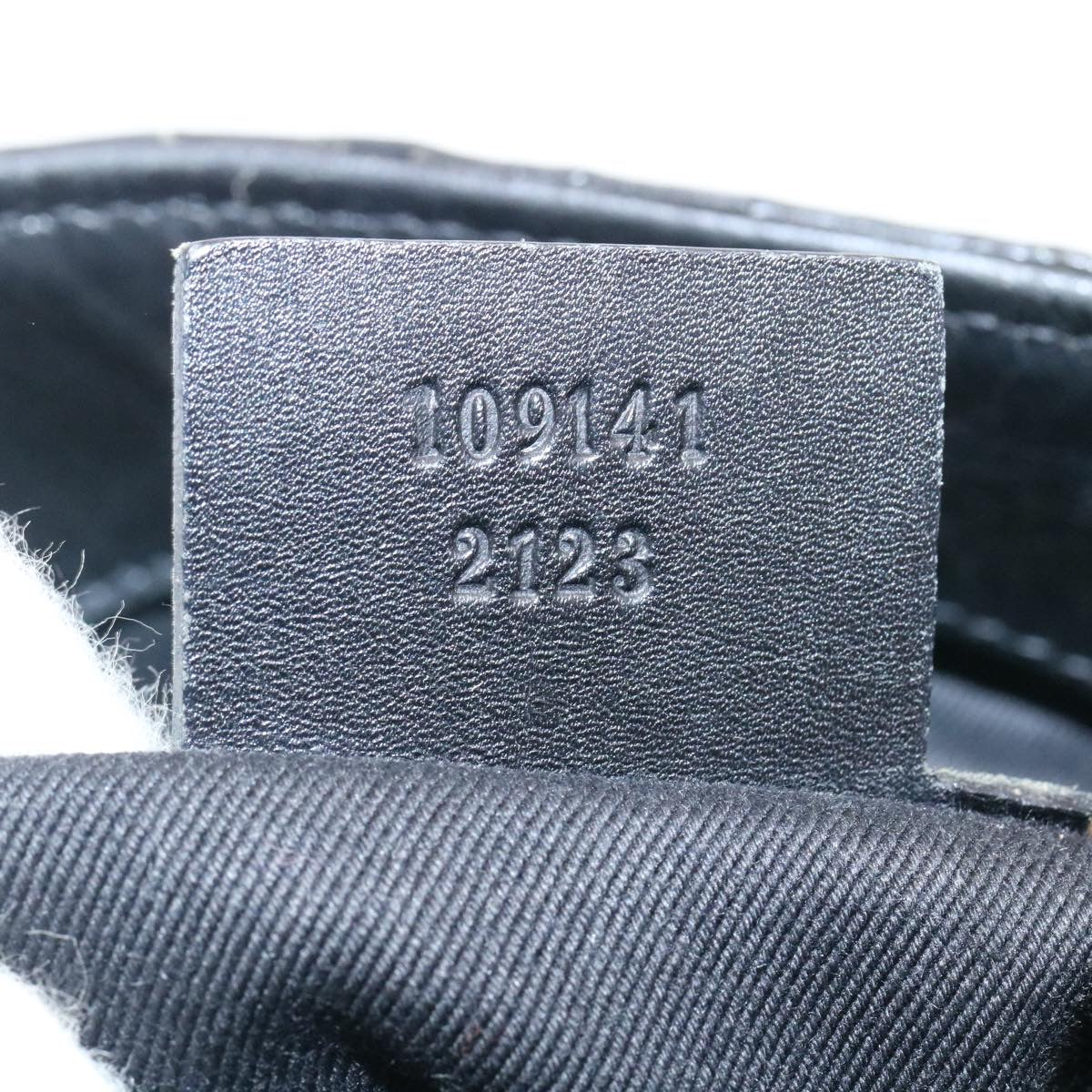 GUCCI GG Canvas Shoulder Bag Canvas Black  am1813g