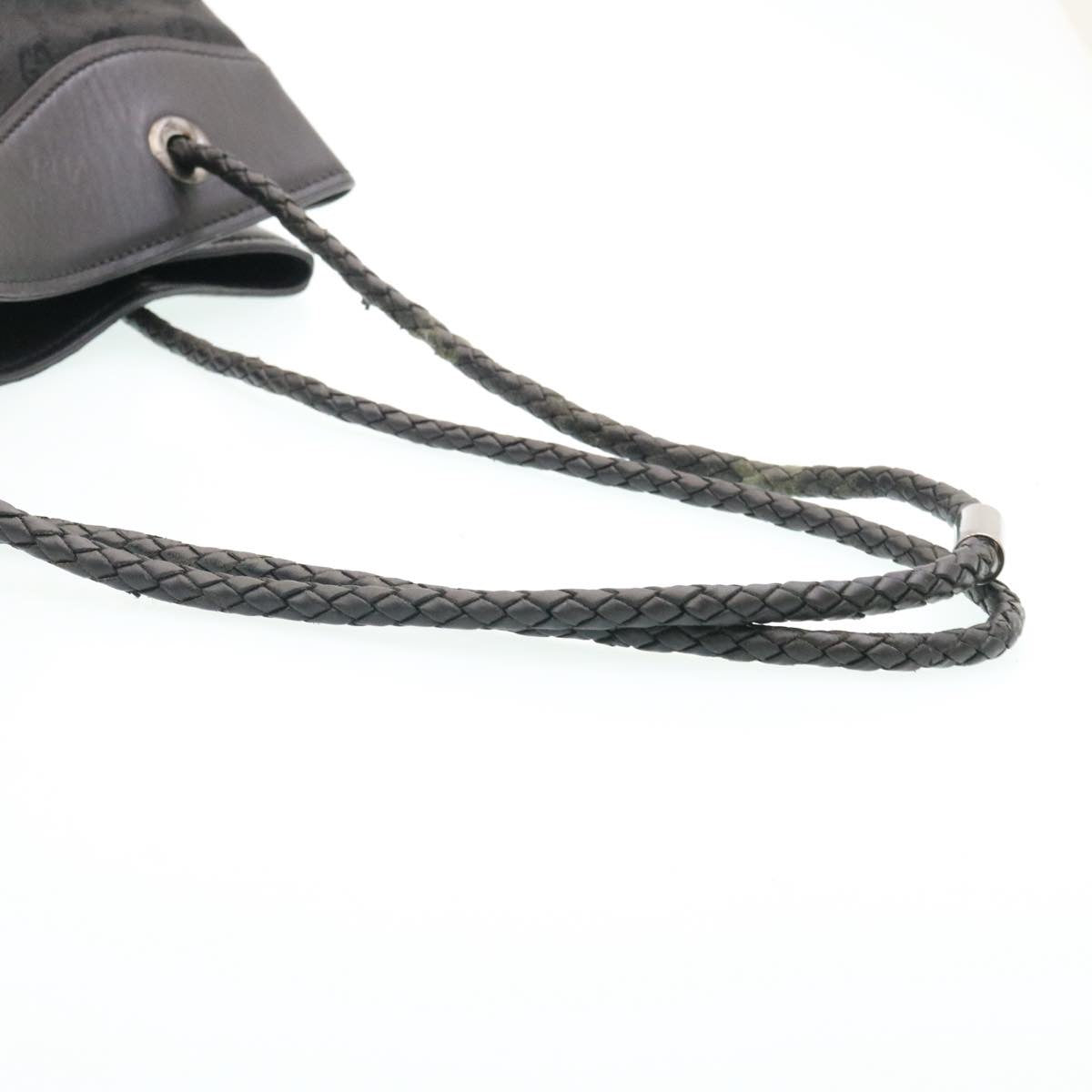 GUCCI GG Canvas Shoulder Bag Canvas Black  am1813g