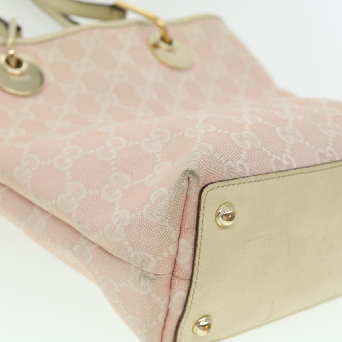 GUCCI GG Canvas Tote Bag Pink  am2713g