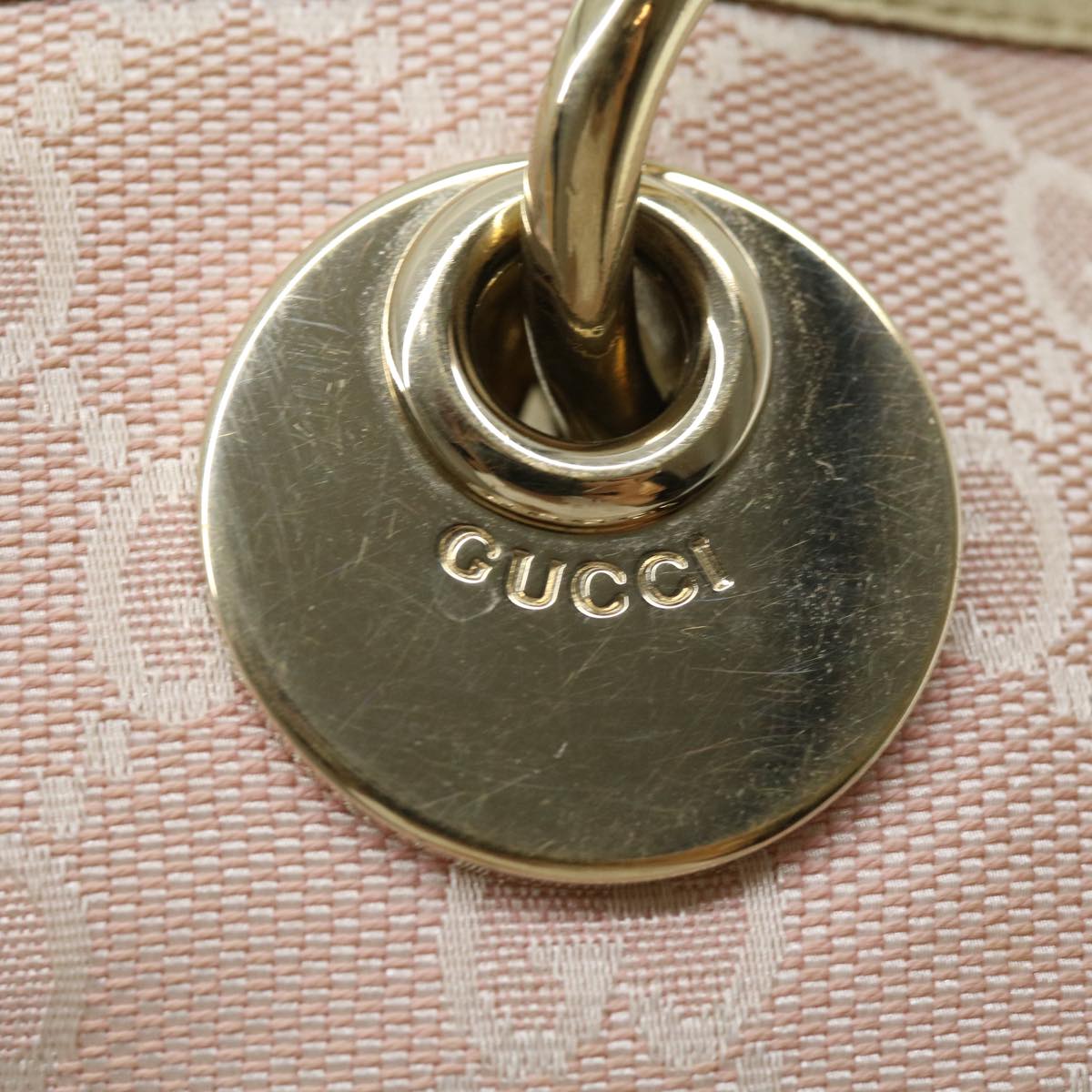 GUCCI GG Canvas Tote Bag Pink  am2713g