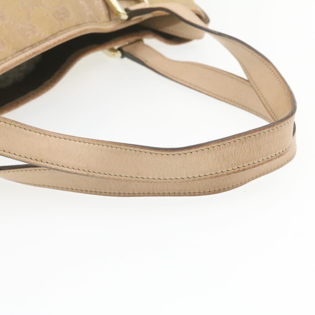 GUCCI GG Canvas Shoulder Bag Nylon Pink Gold  am427g