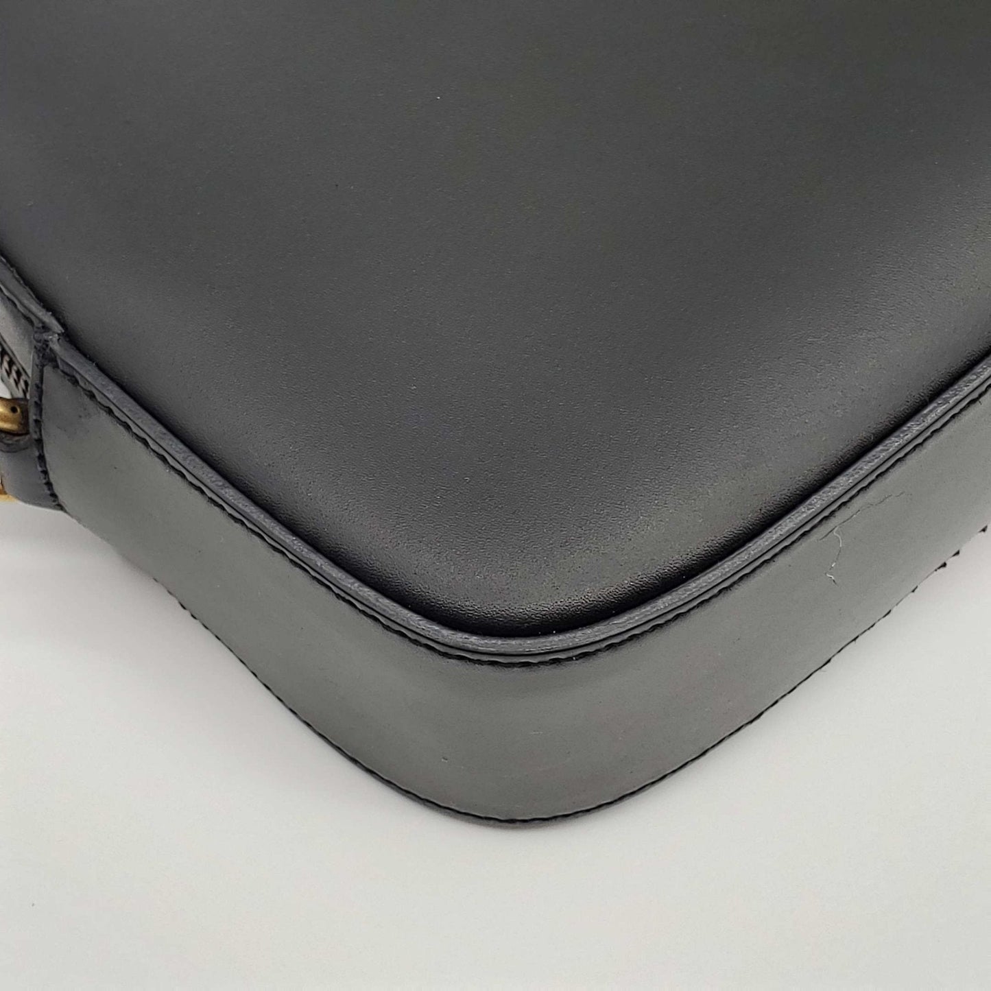 Gucci Bee Camera Black Leather Crossbody Bag