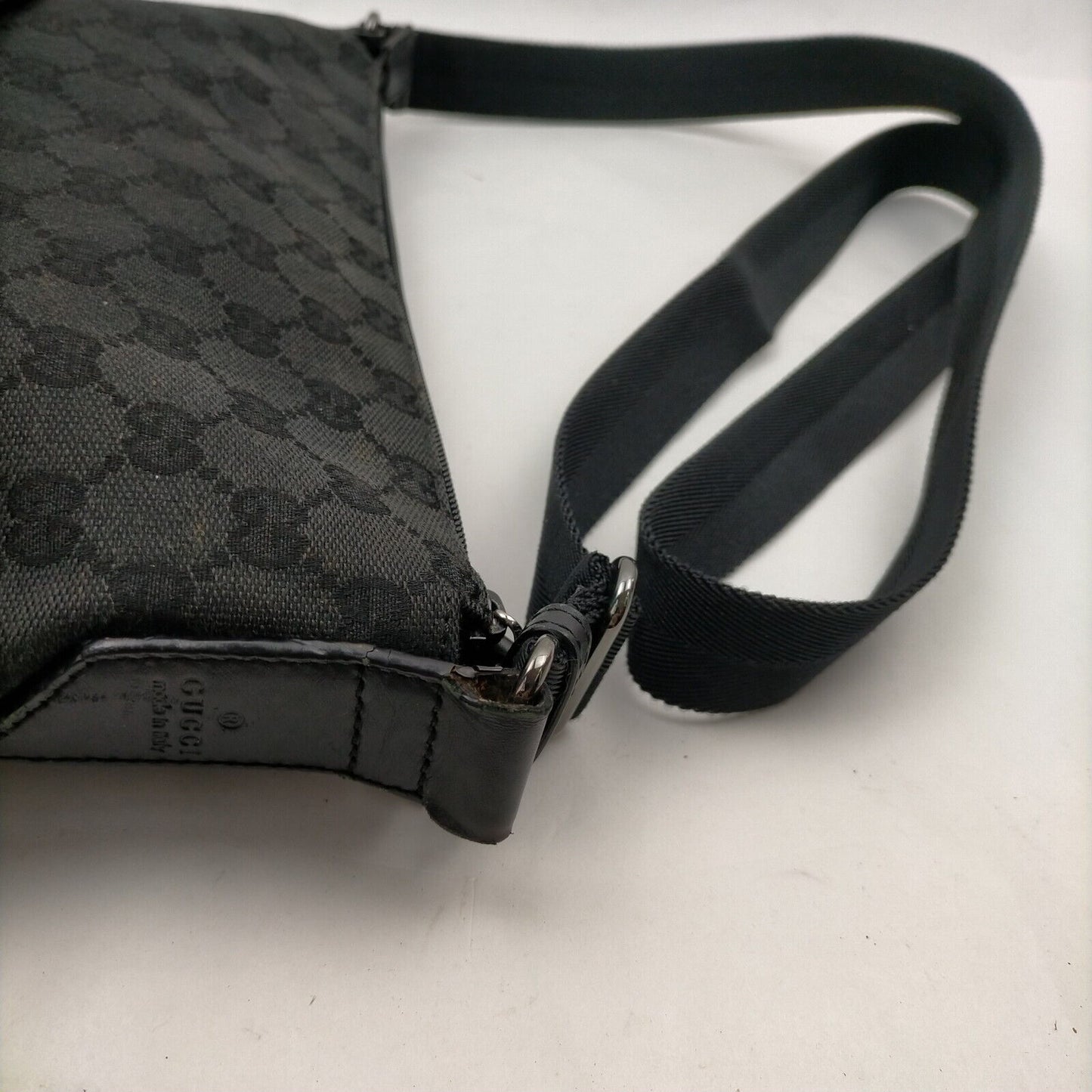 Gucci Black Canvas Crossbody Bag