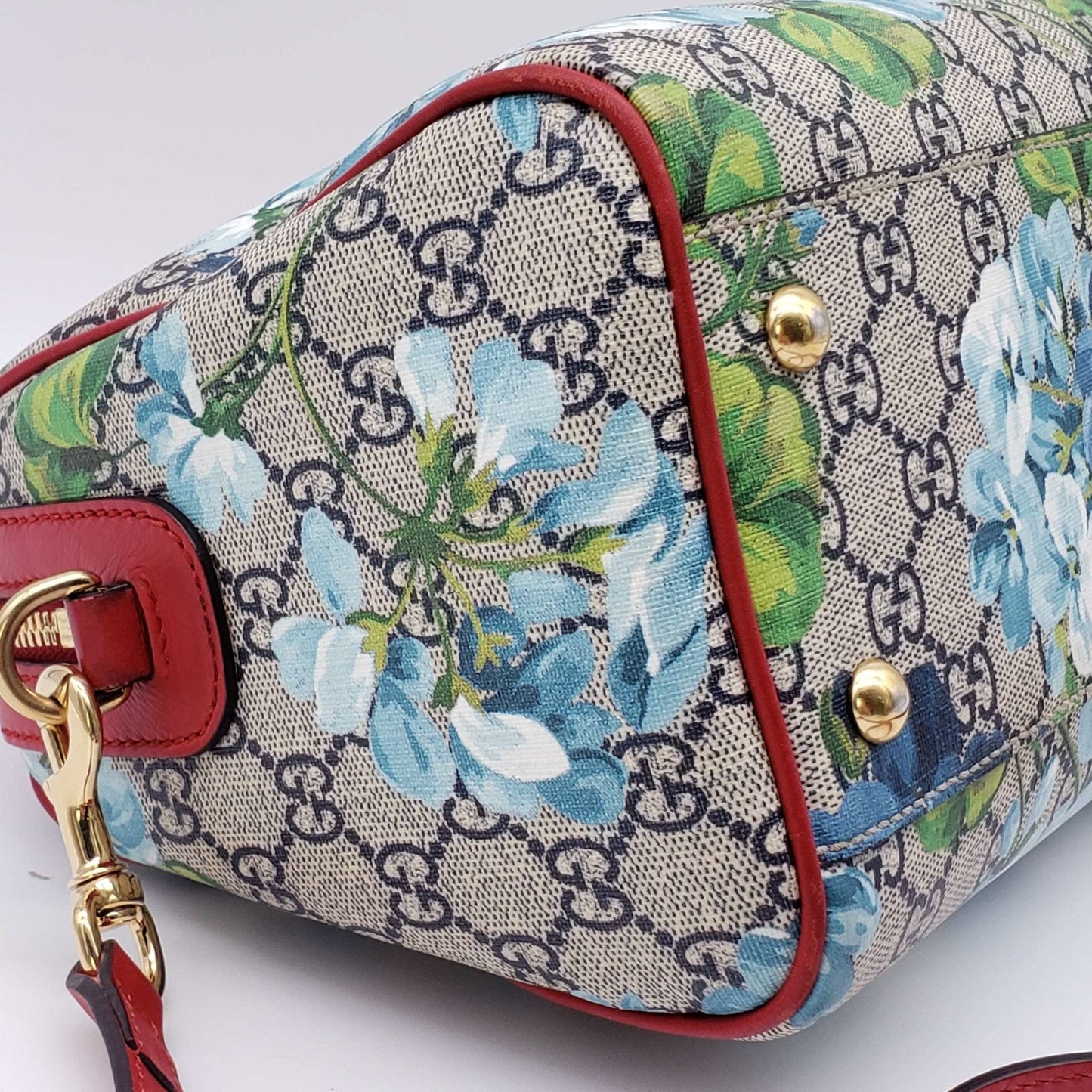 Gucci Blooms Boston Canvas Crossbody Bag