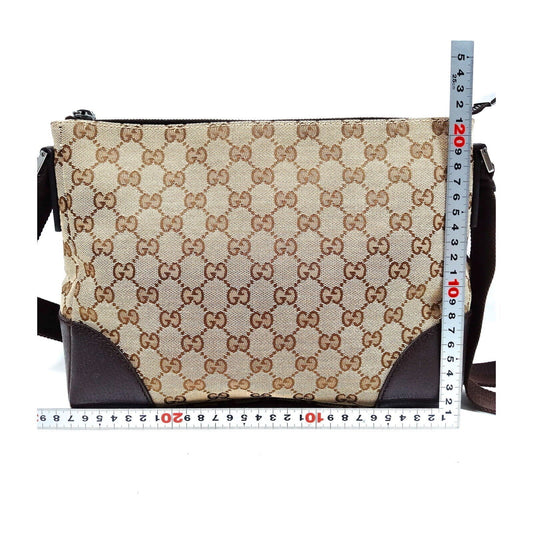 Gucci Brown Canvas Crossbody Bag