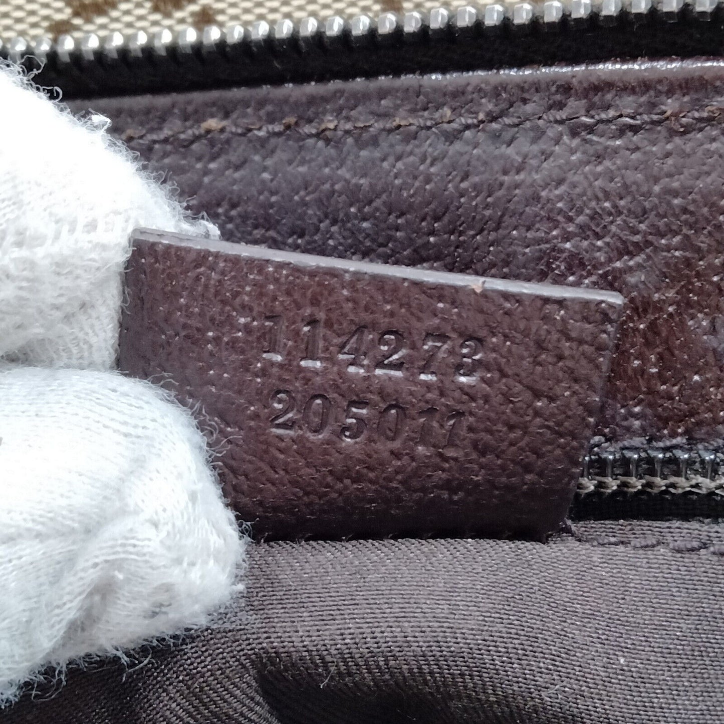 Gucci Brown Canvas Crossbody Bag