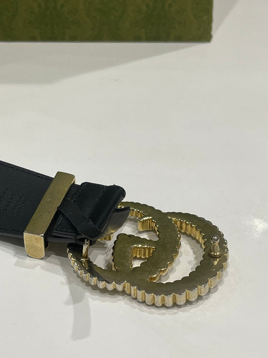 Gucci - Ceinture GG dorée GM