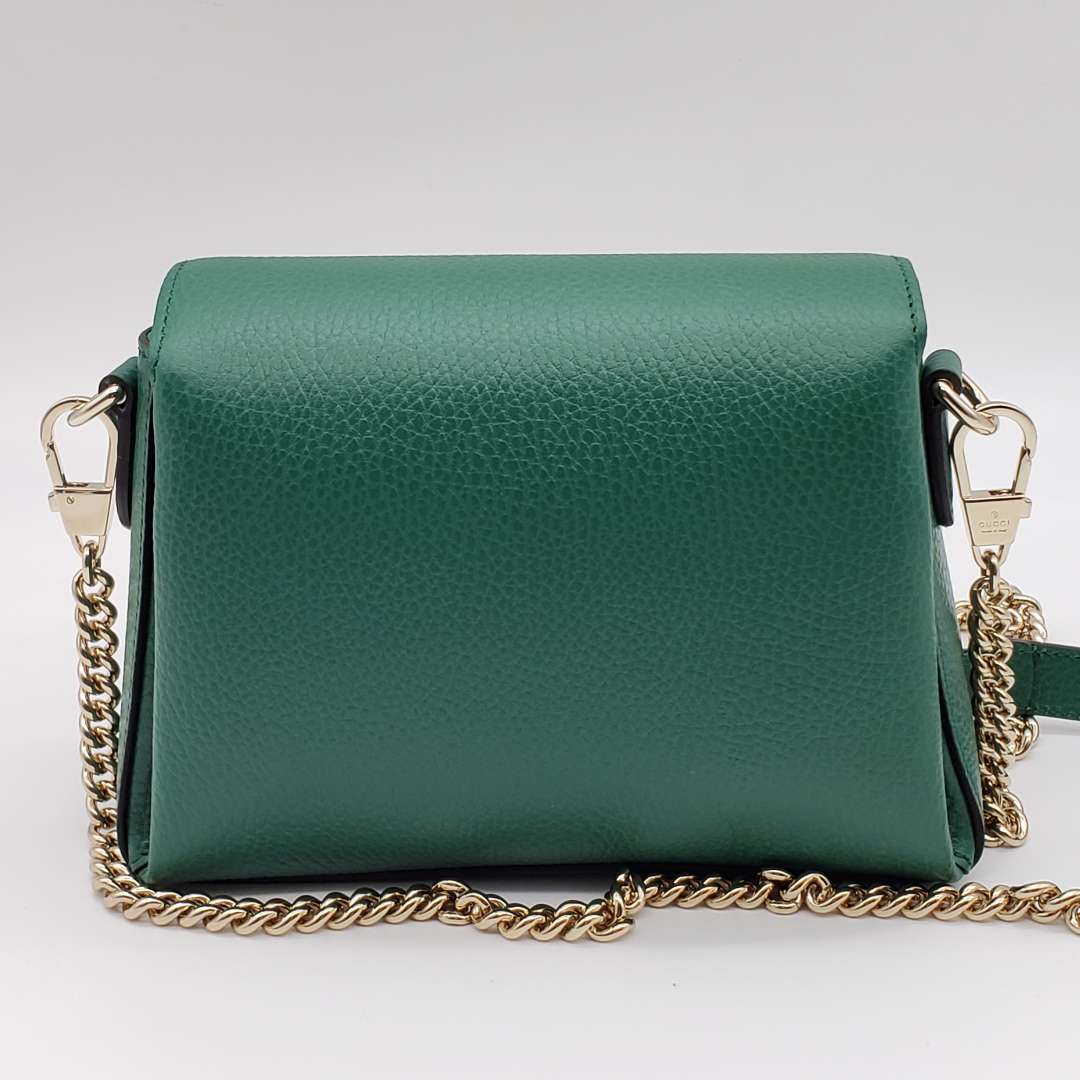 Gucci GG Interlocking Green Crossbody and Shoulder Bag