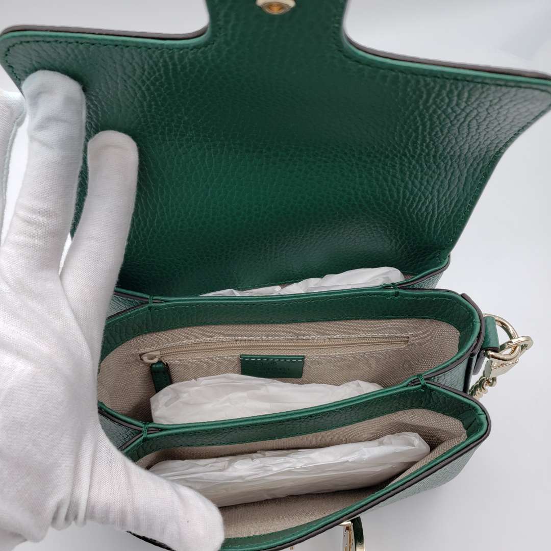 Gucci GG Interlocking Green Crossbody and Shoulder Bag