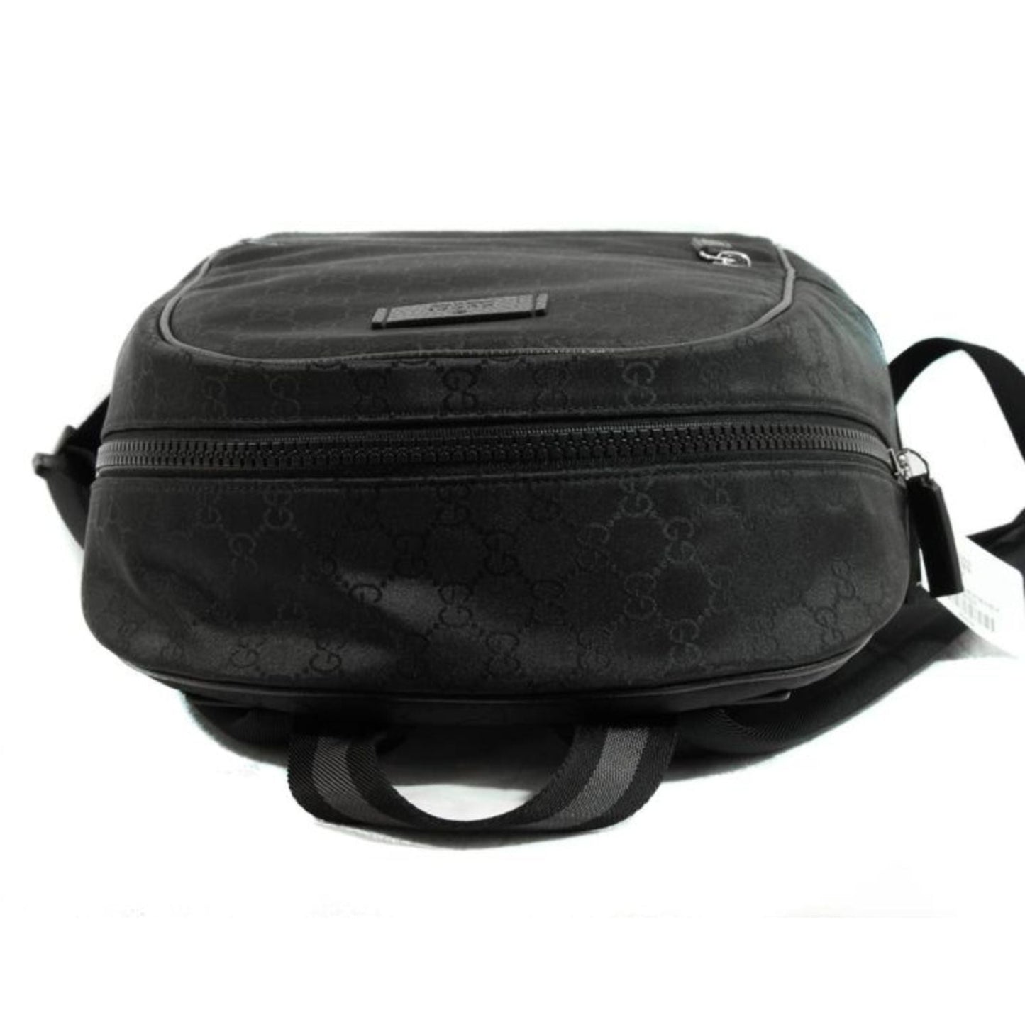Gucci Nylon GG Guccissima Black Slim Backpack Travel Bag 449181