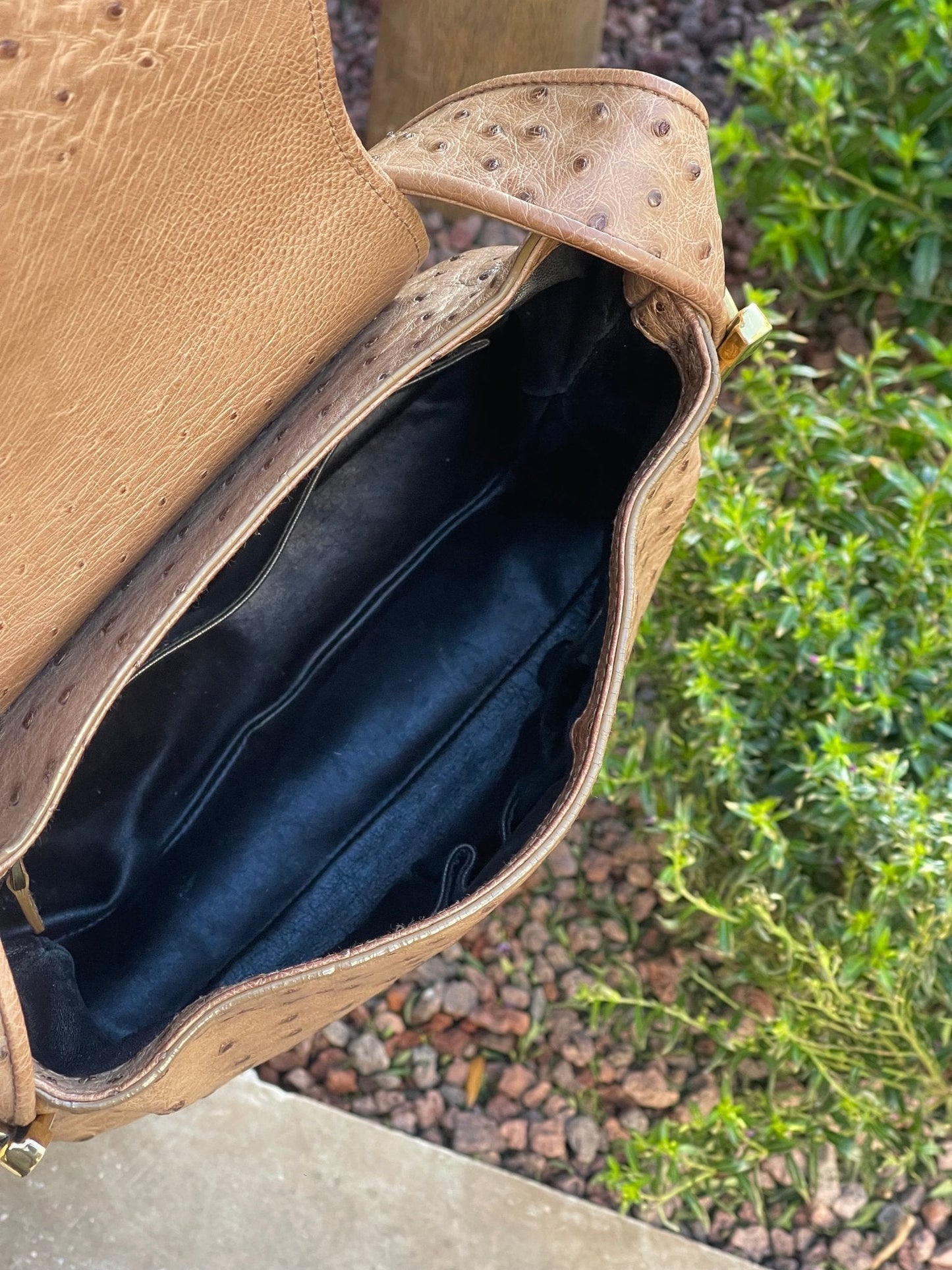 Gucci - Sac à épaule 1973 en autruche