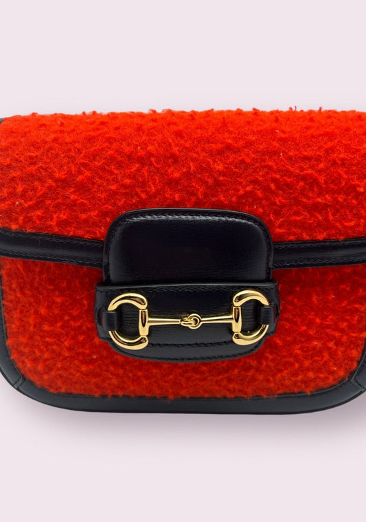 Gucci - Sac Horsebit Laine Cassy et cuir