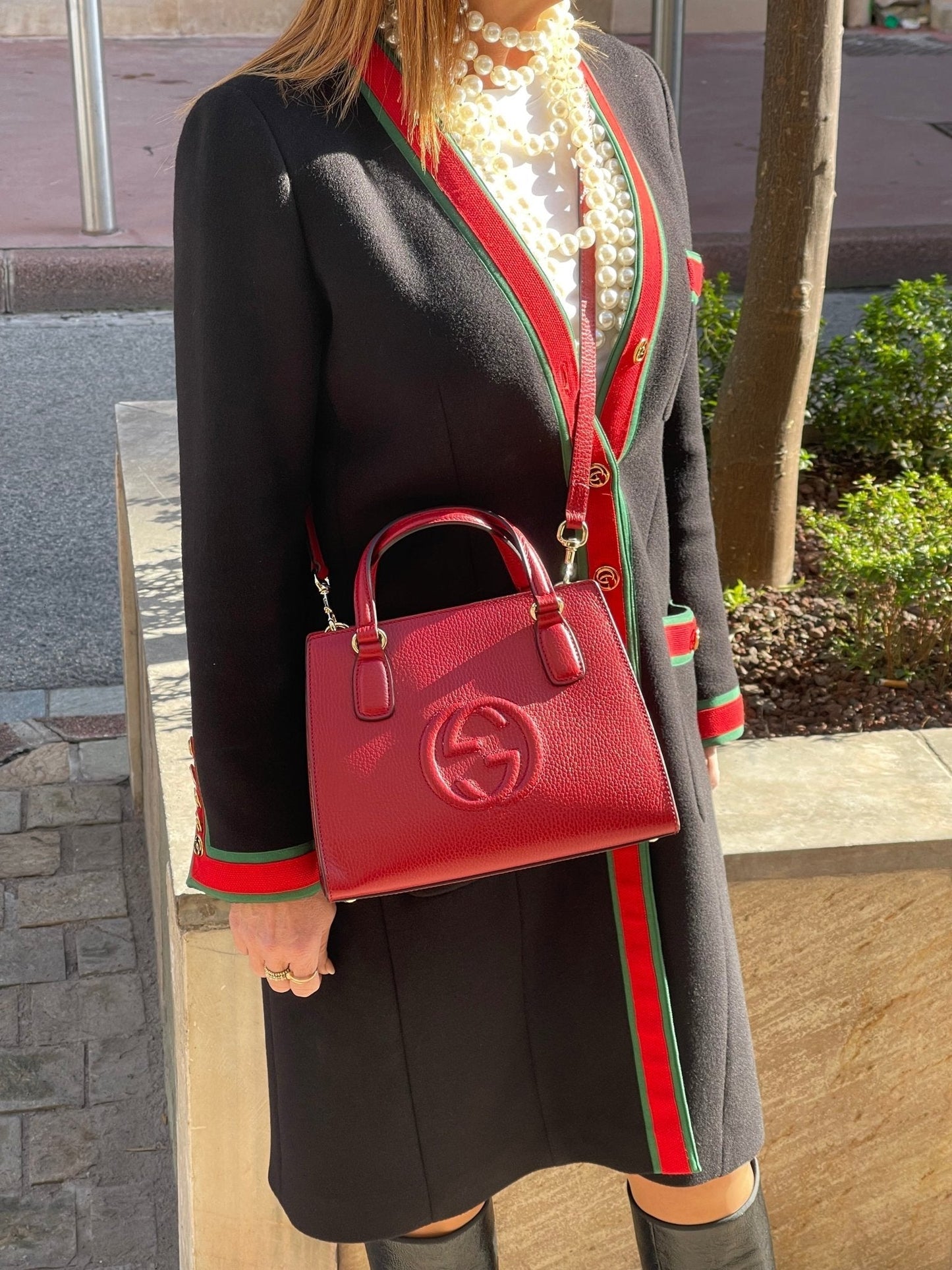 Gucci - Sac Soho GG rouge