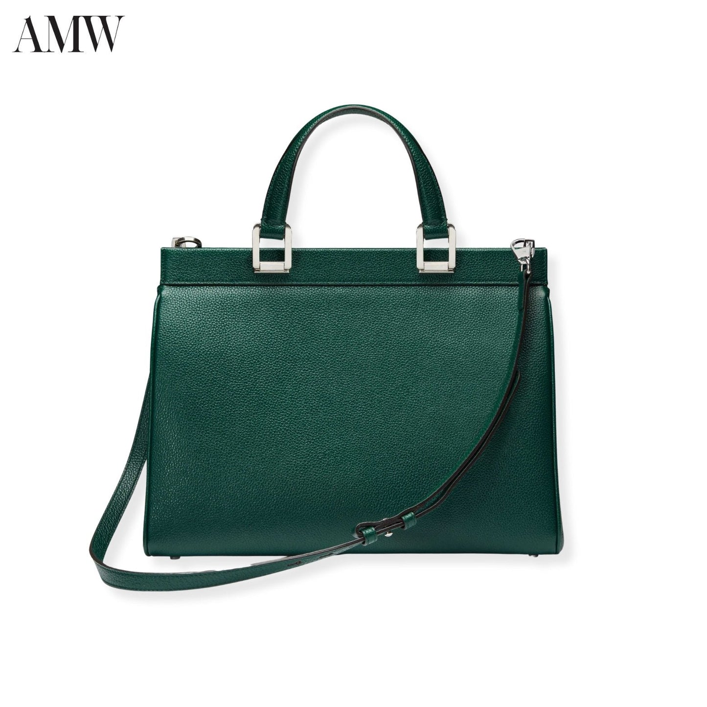 GUCCI Zumi Grainy Leather Medium Top Handle Bag