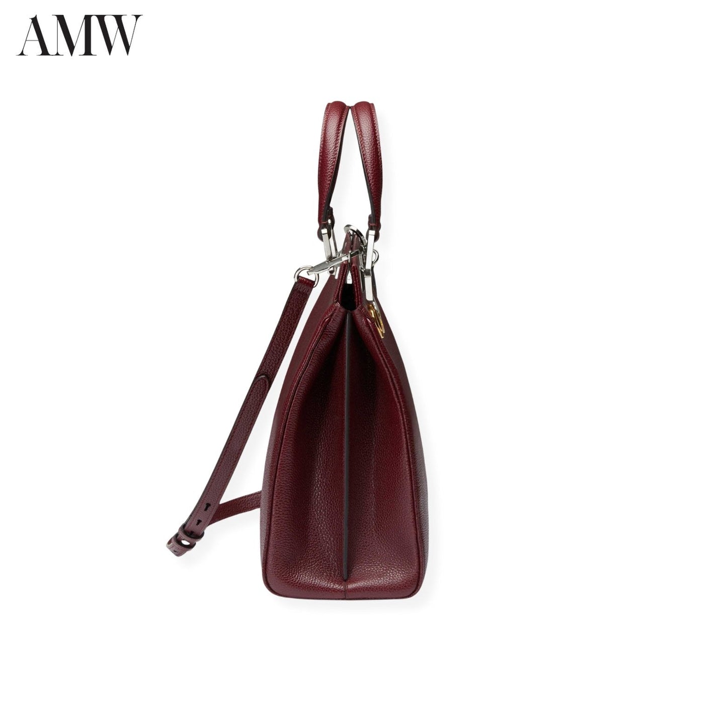 GUCCI Zumi Grainy Leather Medium Top Handle Bag