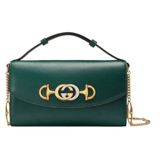 GUCCI Zumi Smooth Leather Mini Shoulder Bag