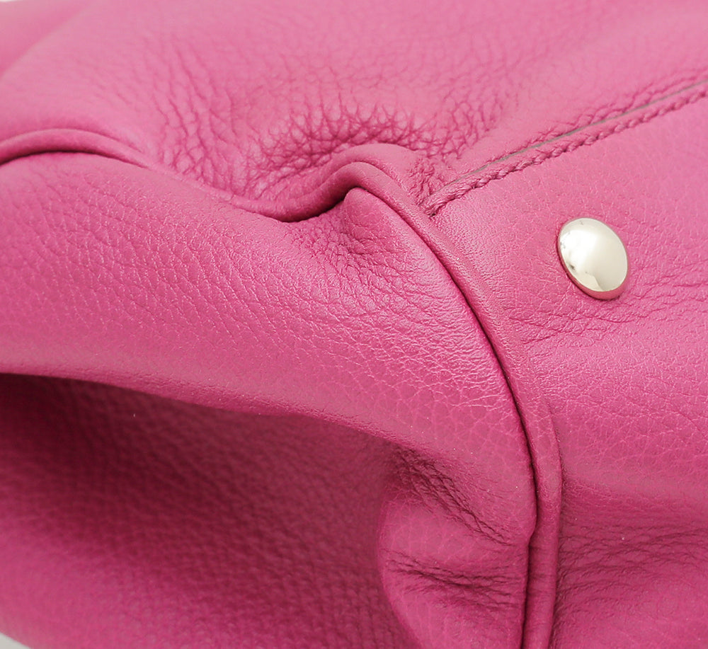 Gucci Fuchsia Bamboo Shopper Tote Bag