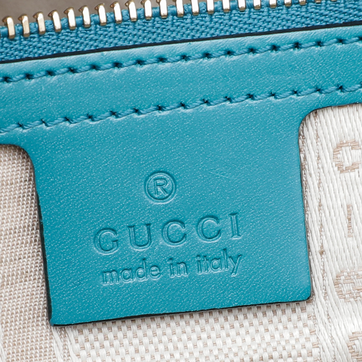 Gucci Turquoise Bright Diamante Top Handle Bag