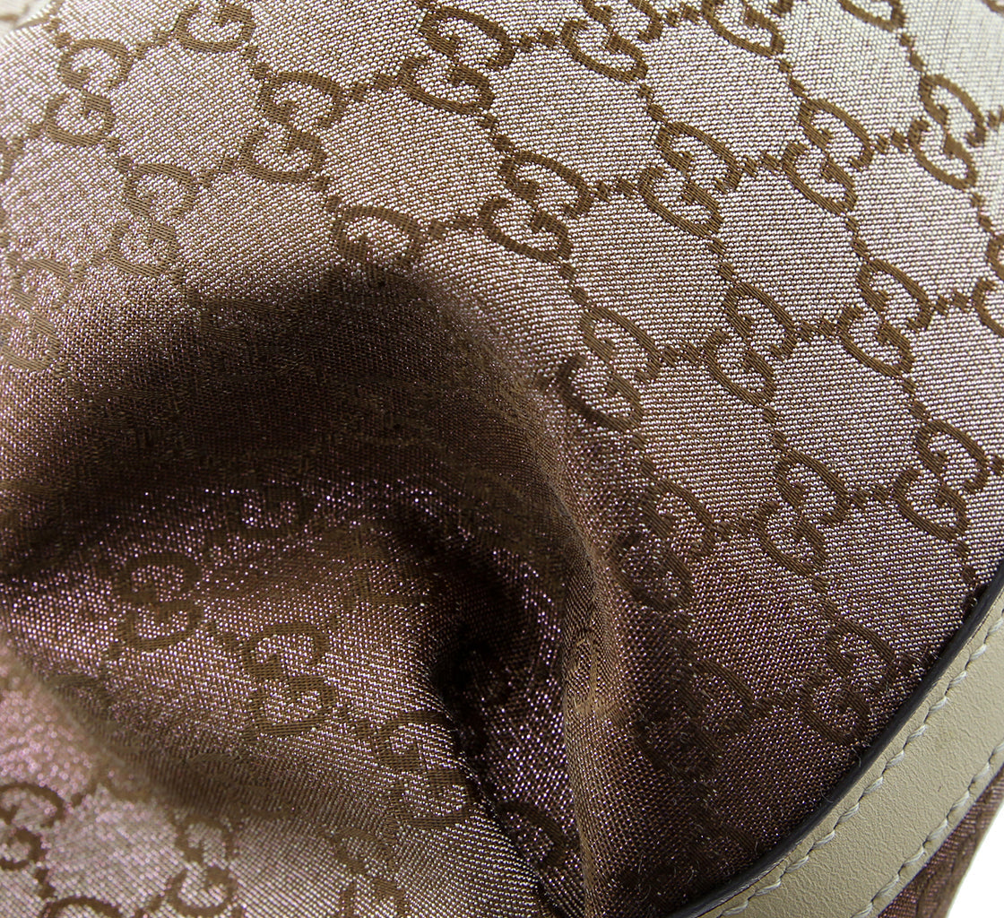 Gucci Brown Lurex Scarlett Tote