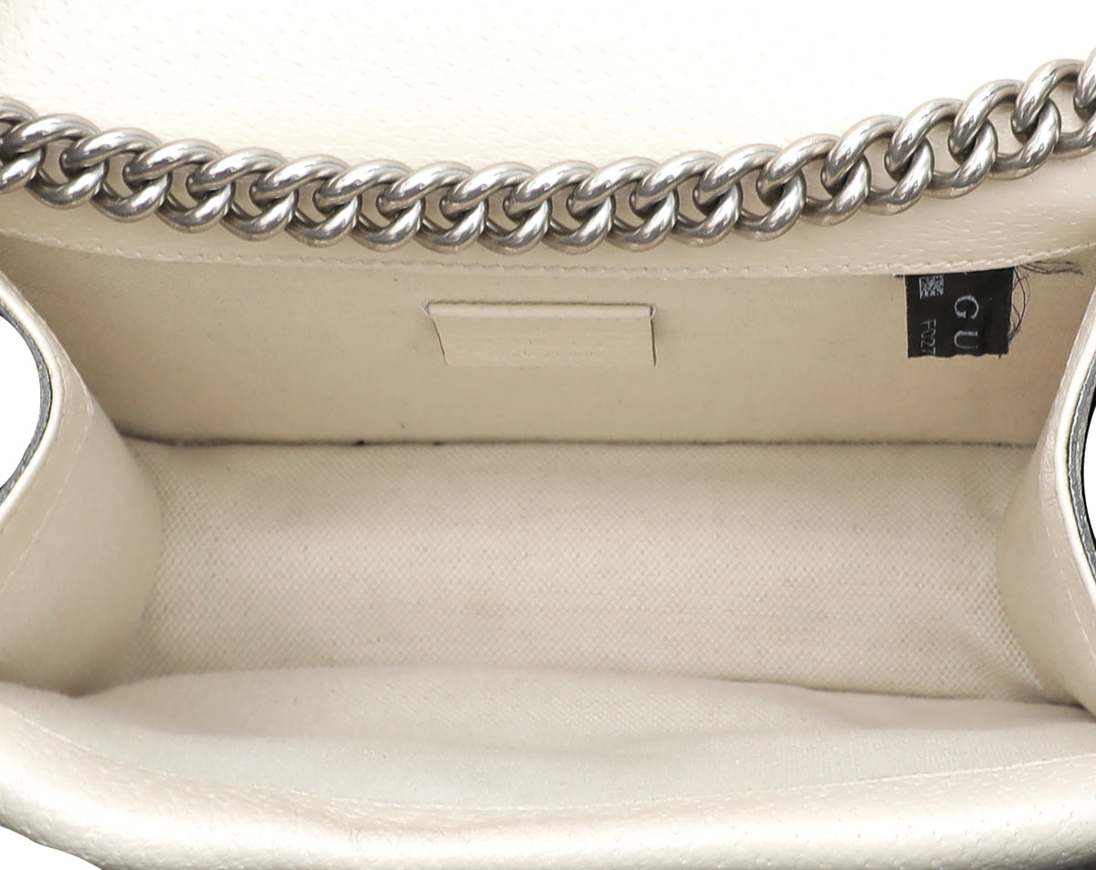 Gucci White Dionysus Mini Bag