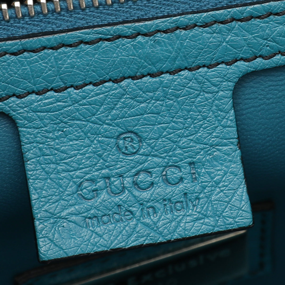 Gucci Turquoise Ostrich Emily GCC Exclusive 7-10 Bag