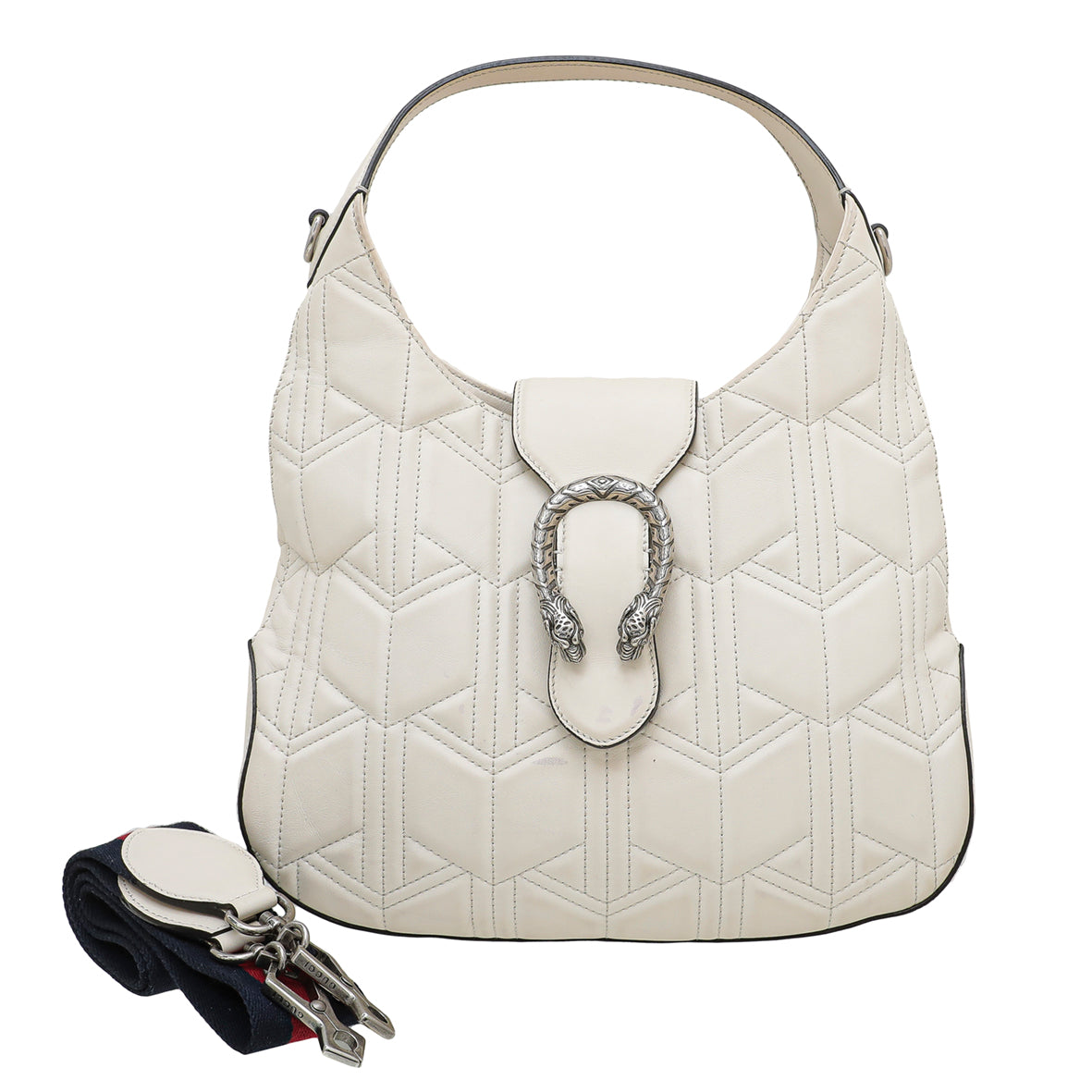 Gucci White Quilted Dionysus Hobo Bag