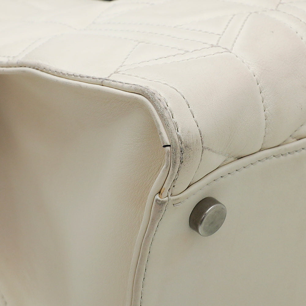 Gucci White Quilted Dionysus Large Tote Bag