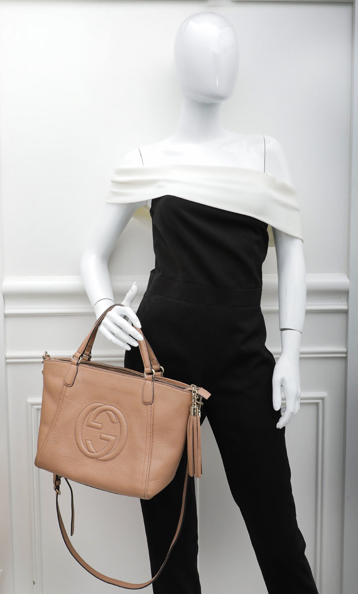 Gucci Nude Soho Convertible Tote Bag