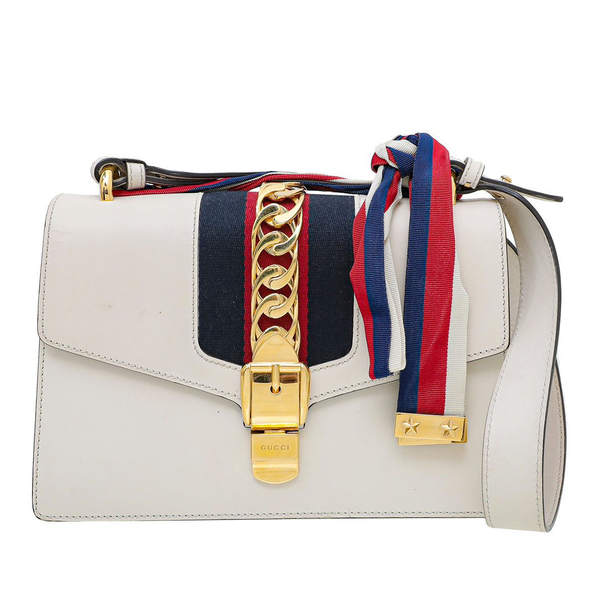 Gucci White Sylvie Small Bag