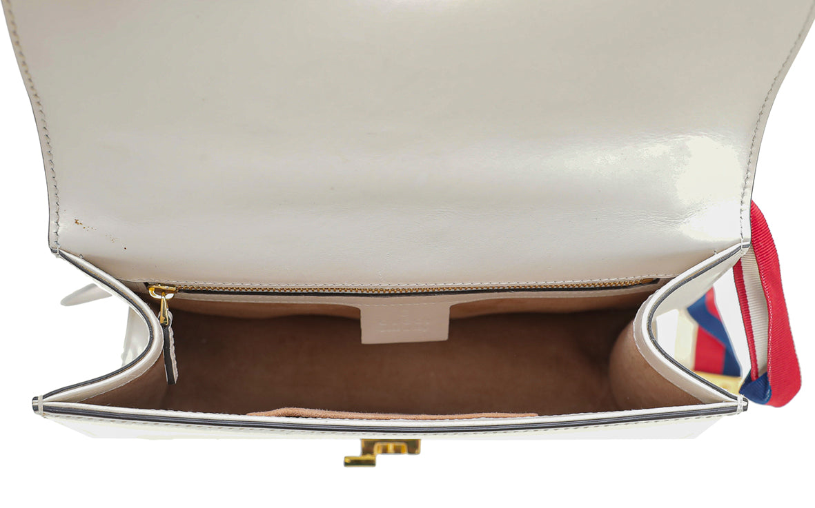 Gucci White Sylvie Small Bag