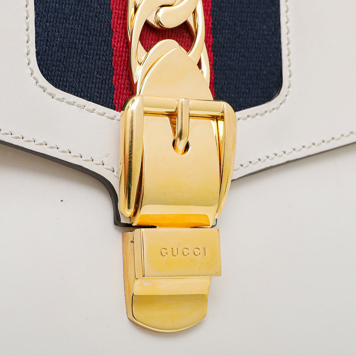 Gucci White Sylvie Small Bag