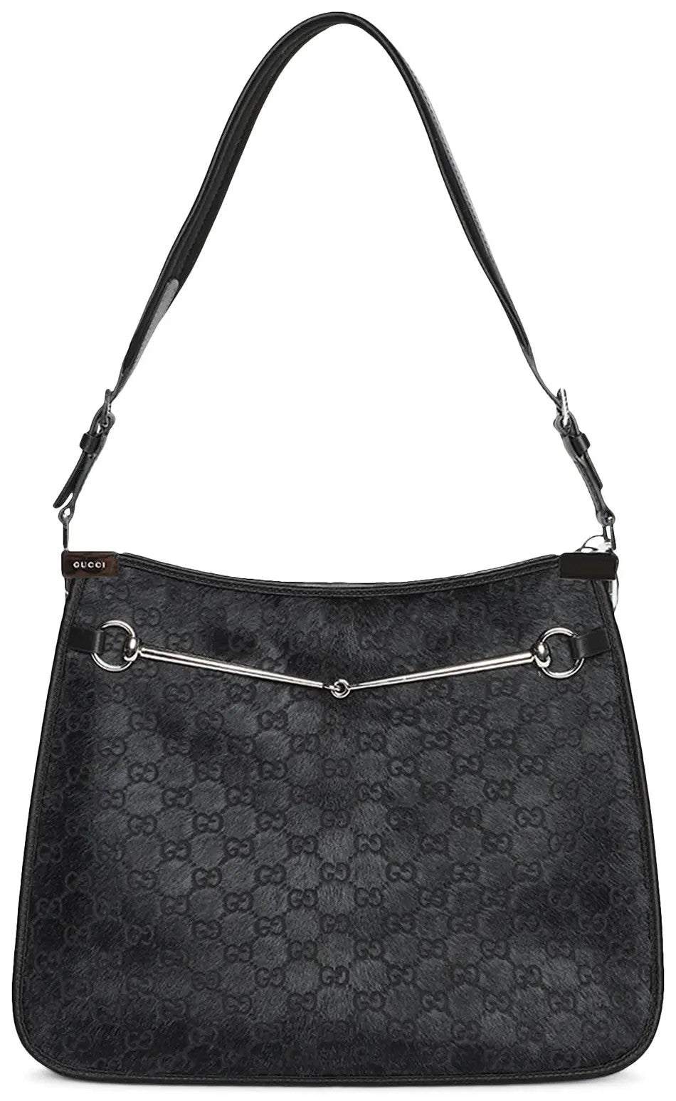 Gucci Horsebit Slim Shoulder Bag Black