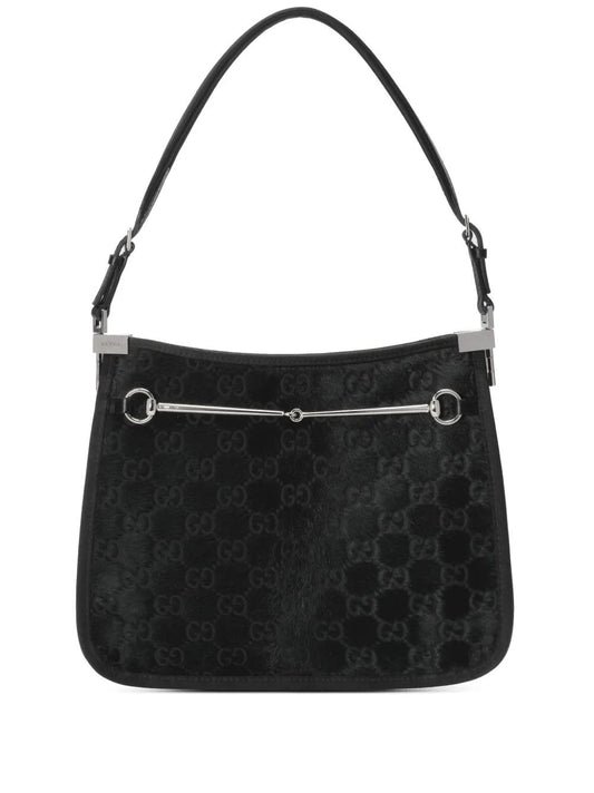 Gucci Horsebit Slim Shoulder Bag Black