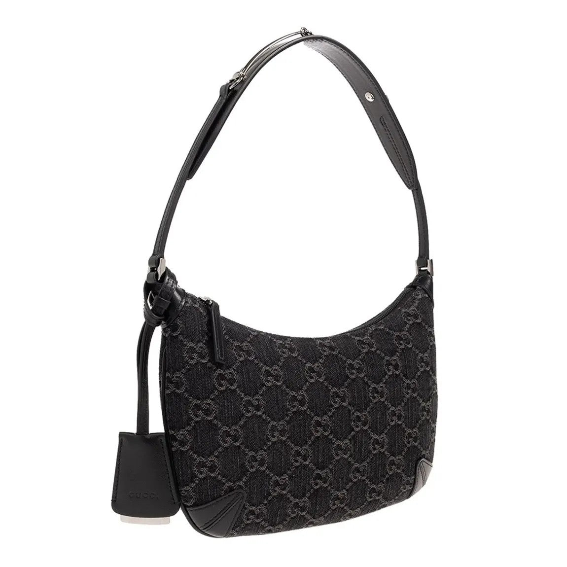 Gucci Horsebit Slim Shoulder Bag Black