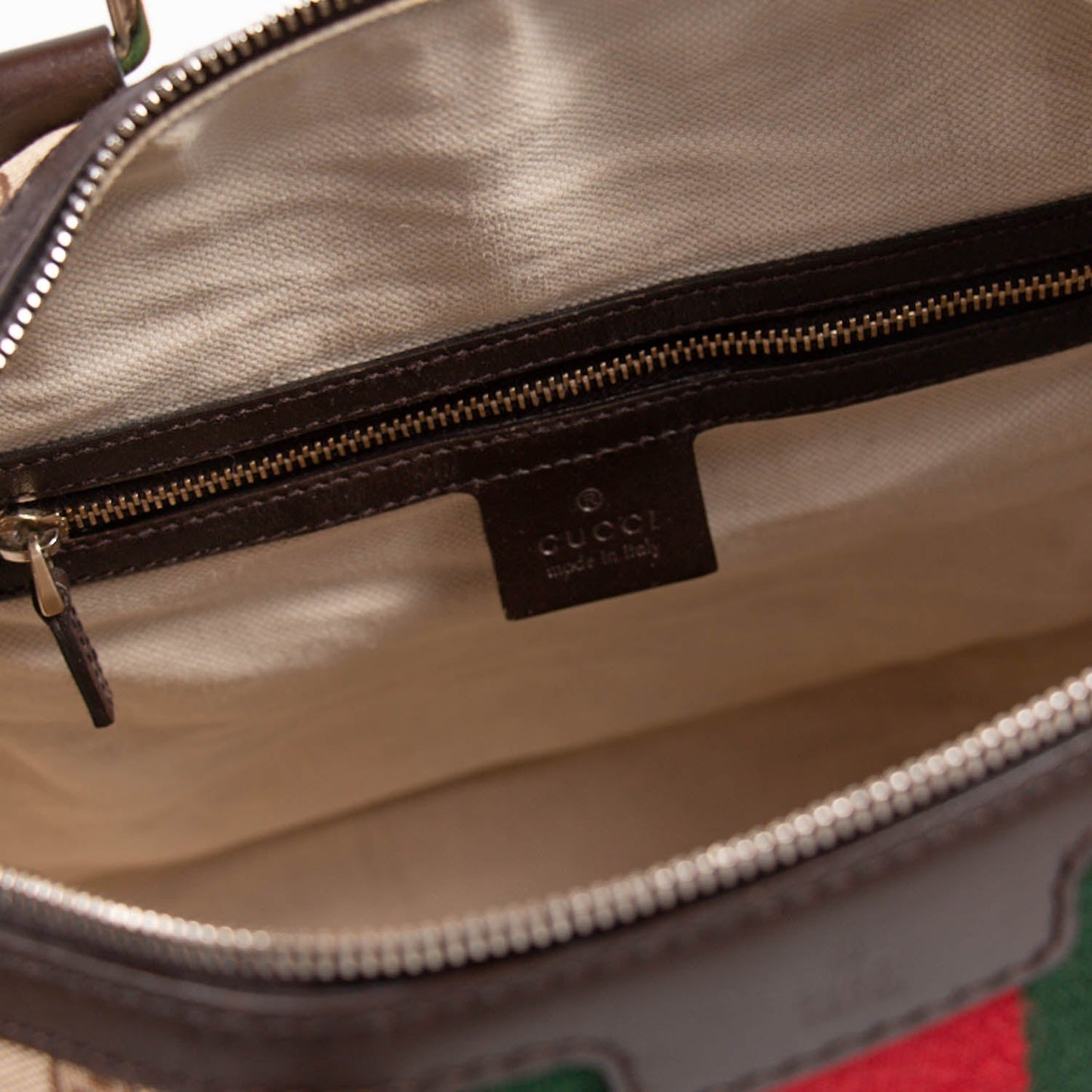 Gucci Vintage Web Boston Bag