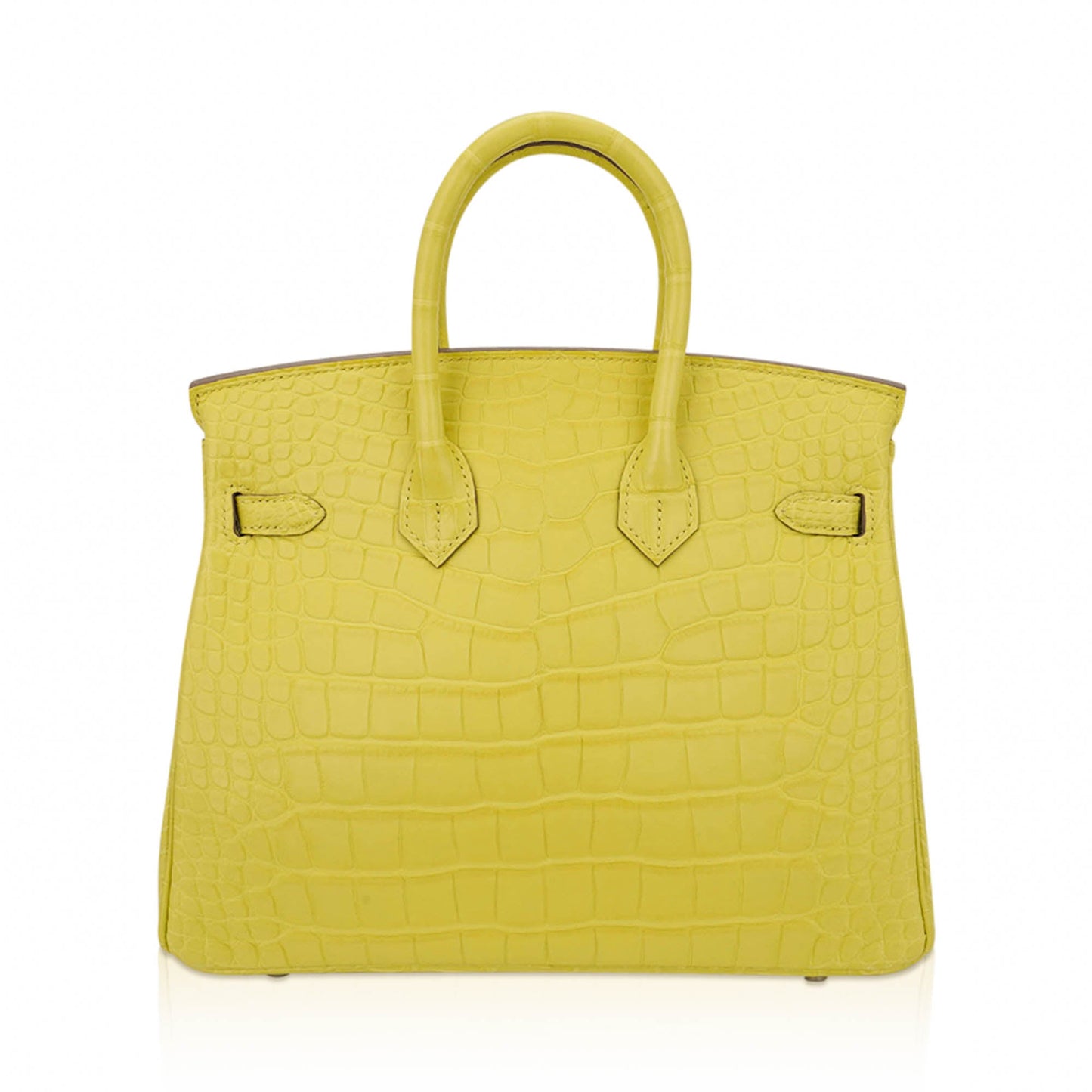 Hermes Birkin 25 Bag Lime Matte Alligator with Palladium Hardware