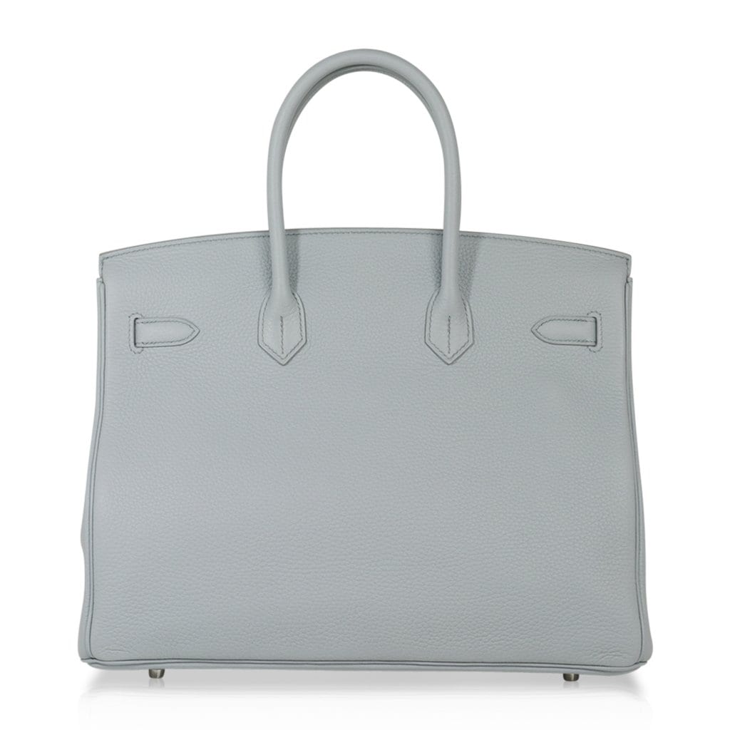Hermes Birkin 35 Bag Blue Bleu Pale Togo Palladium Hardware