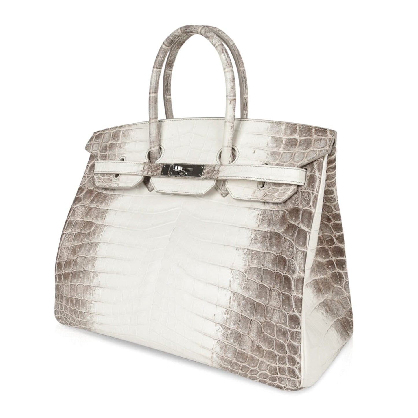 Hermes Birkin 35 Himalaya Blanc Crocodile Palladium Hardware