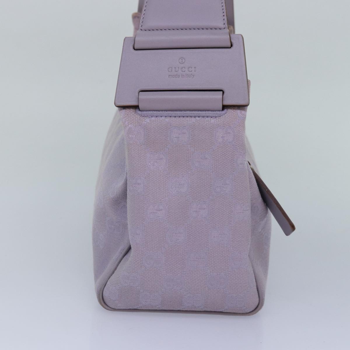GUCCI GG Canvas Shoulder Bag Purple Gold 92699 Auth hk1631