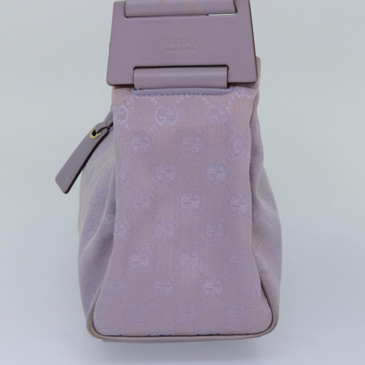 GUCCI GG Canvas Shoulder Bag Purple Gold 92699 Auth hk1631