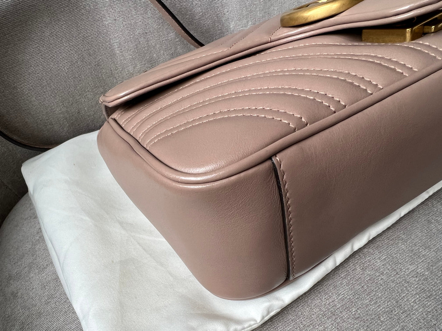 Gucci GG Dusty Pink Marmont Small Shoulder Bag (RRP £1800)